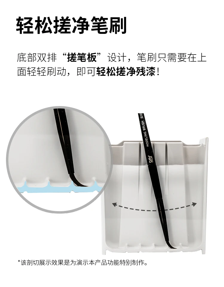 Pluma de cabina doble, almohadilla absorbente de lavado, pluma facial multifuncional, herramienta de modelo de pluma para colorear