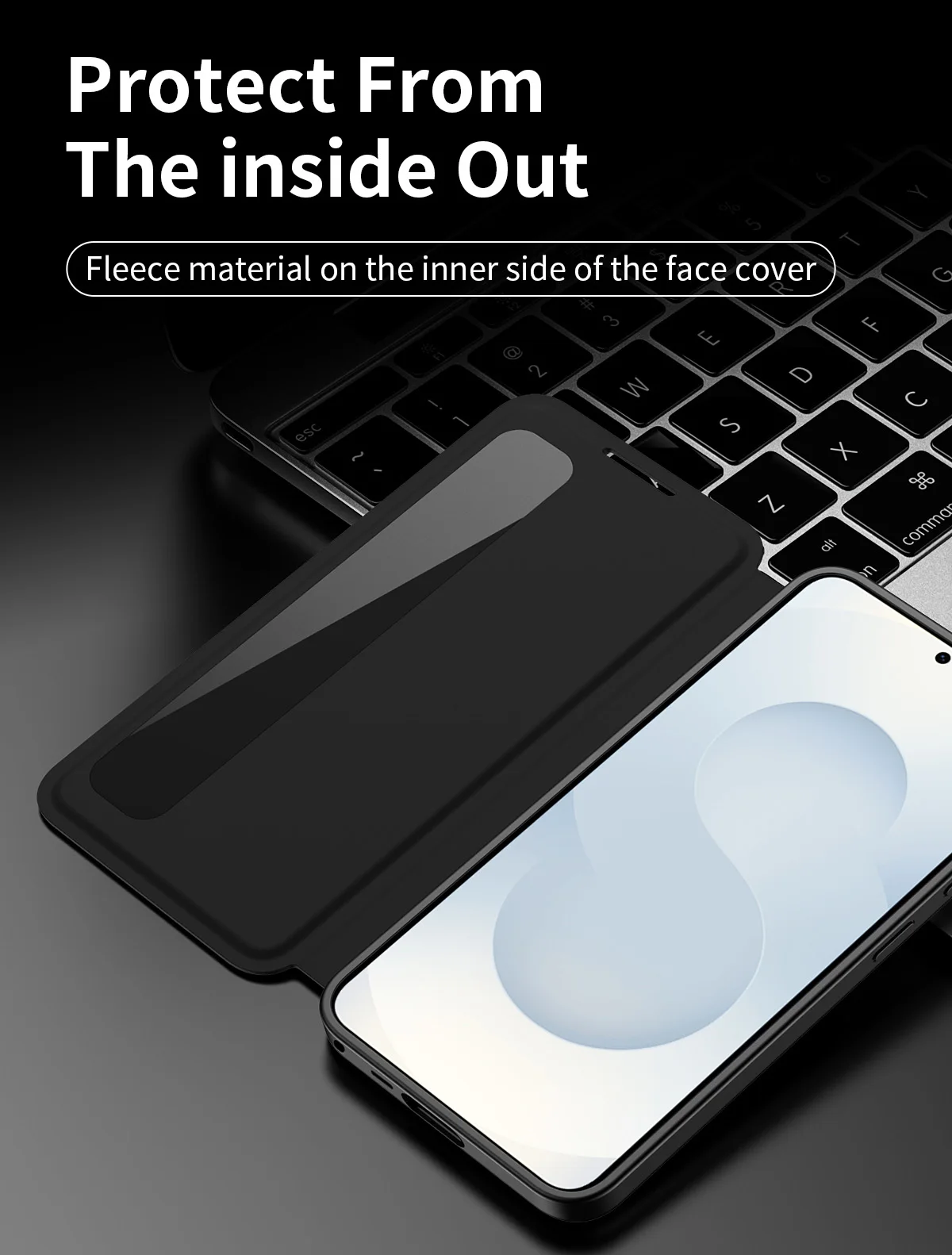 Smart Side Window Phone Case Tempered Glass Slider for Samsung Galaxy S26Ultra S25FE S26FE S25 S24 S23 S22 Leather Flip Cover
