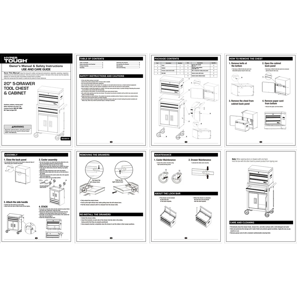 24 Inch Steel Tool Chest Combo with Built-In Power Strip Heavy Duty 400 lb Capacity Smooth Drawer Operation Ample Storage
