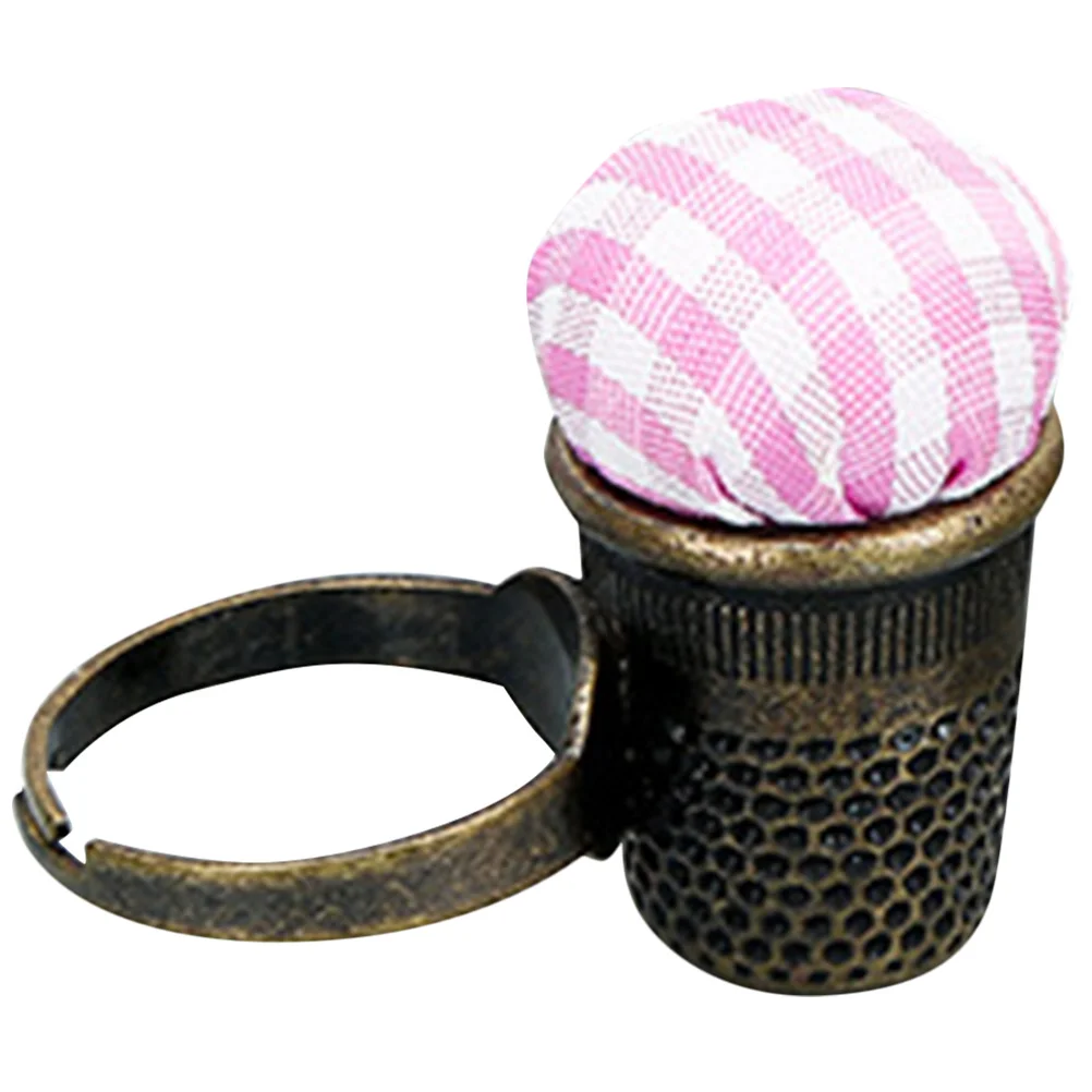 

Creative Finger Pin Cushion Funny Charming Design Durable Metal Cotton Material Safe Needle Storage Thimble Finger Protector