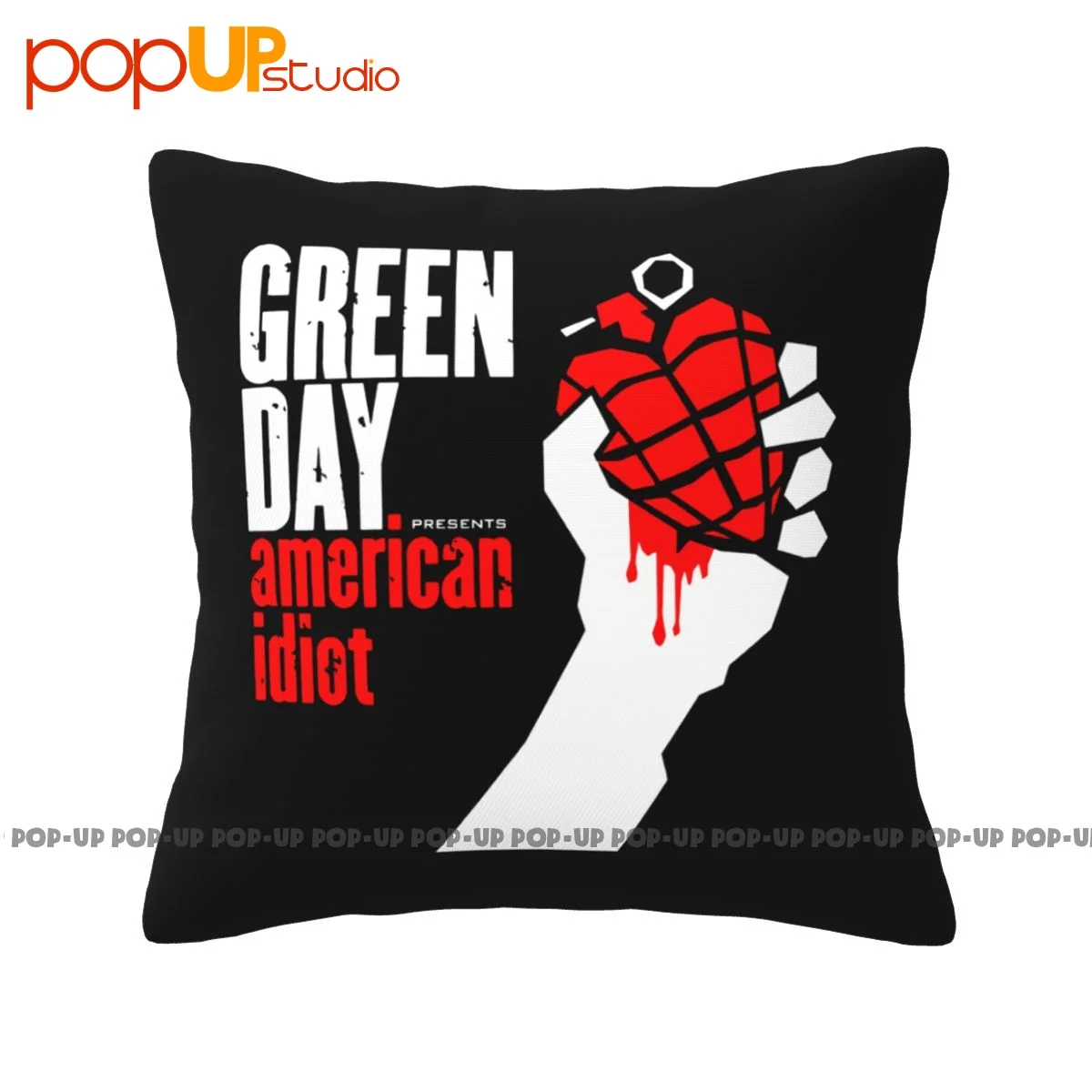 Terse Green Day American Idiot New Printed Pillowcase Throw Pillow Cover Natural Soft Skin Top Quality