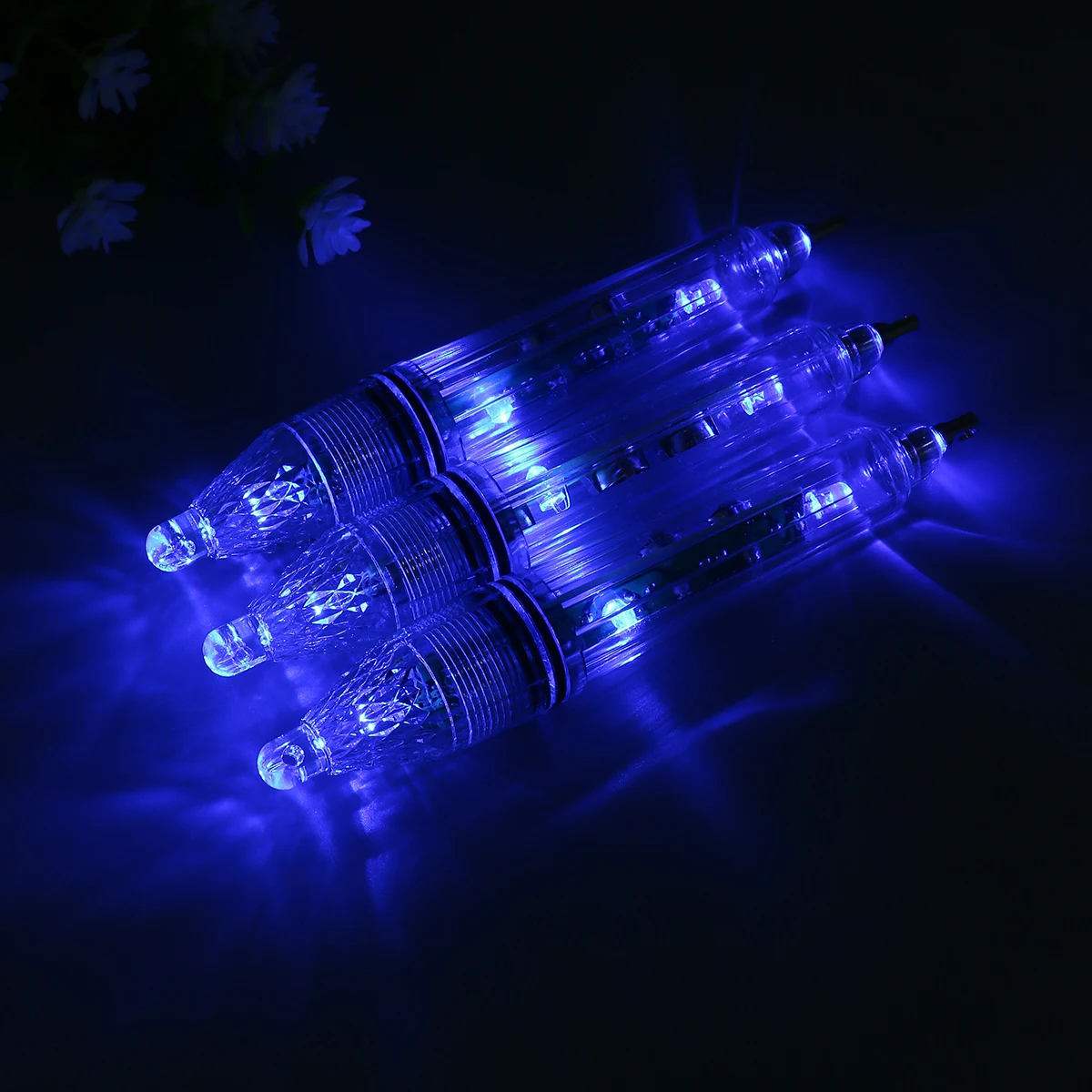 3 ชิ้นตกปลา Attractor Light Universal Lure โคมไฟน้ําลึกน้ําจืดกันน้ํา Night Light ปลา