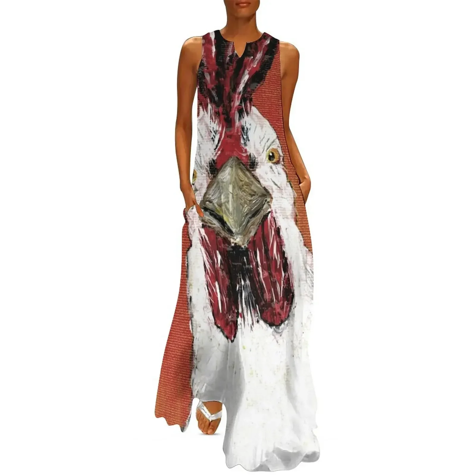 

Chuck the Rooster Long Dress Dress woman wedding dresses for parties women's summer dress 2025 Womens dresses