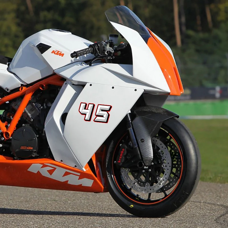 Motorcycle Number Sticker 0123456789 Motorcycle Stickers for Helmet Fuel Tank Windshield Side Panel Waterproof Sunscreen Decals