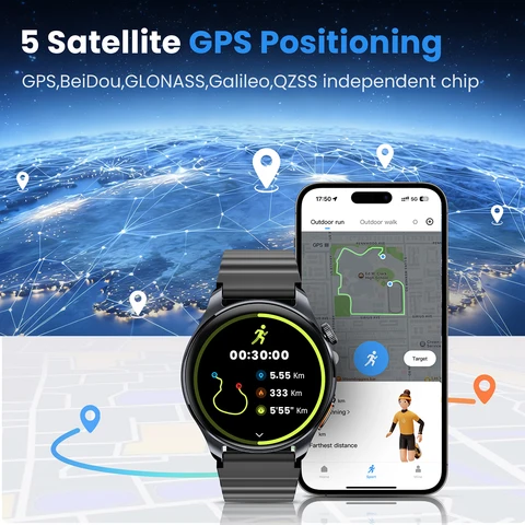 HAYLOU Watch 4S GPS - Умные часы с функцией отслеживания активности — изображение товара