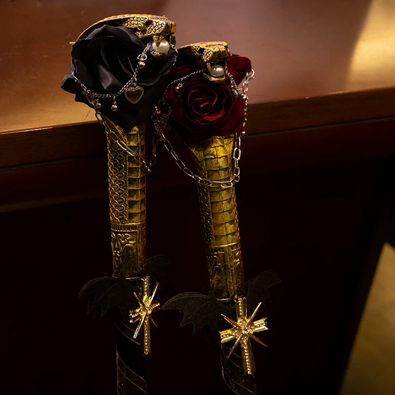 

Dark Goth Scepter Lolita Hexagram Lolita Cane Egypt Greece Photo Handheld Props Clothing Accessories