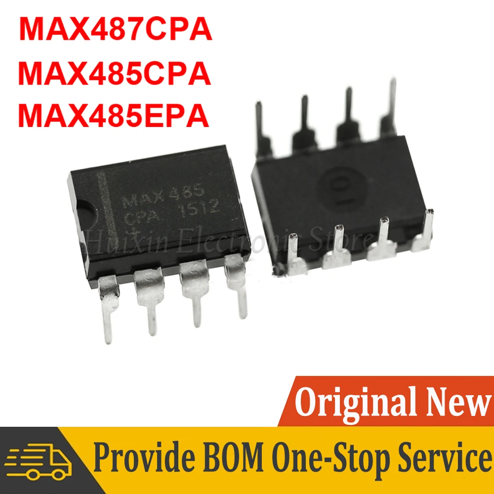 5pcs MAX485CPA MAX485EPA MAX487CPA MAX485 MAX487 DIP-8 DIP8 DIP In Stock NEW original IC