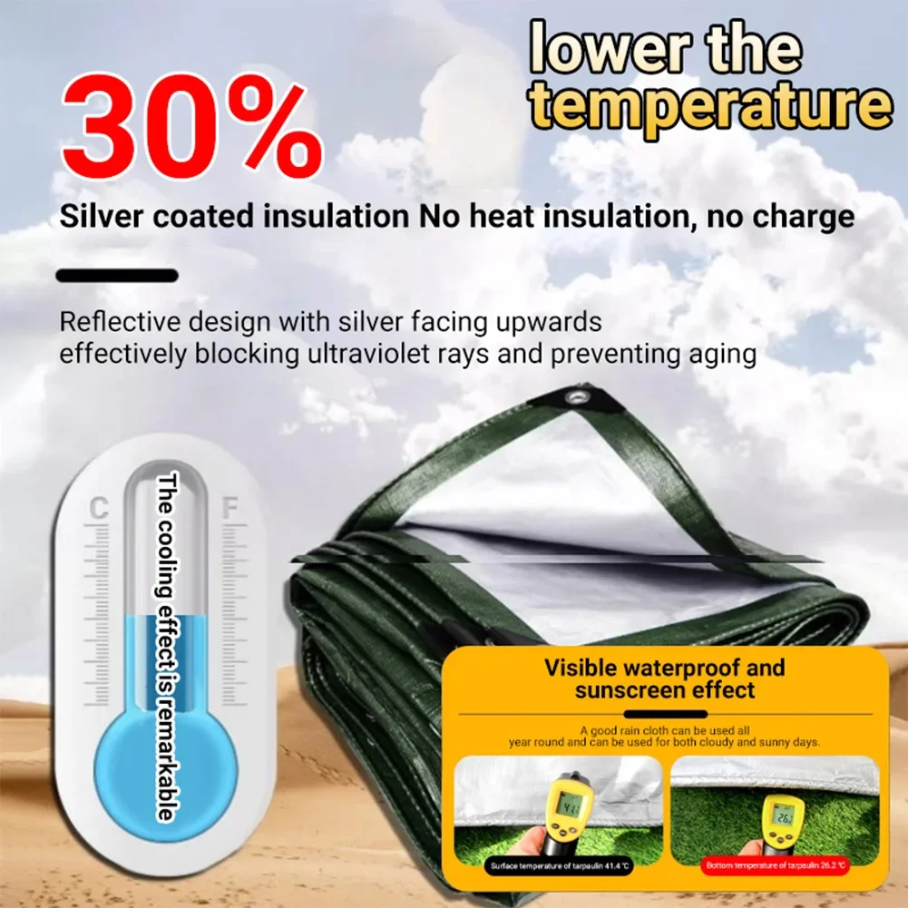 6X10x3 13x16 feet, multi-functional waterproof cloth cover, multi-functional waterproof cloth cover, green tarp