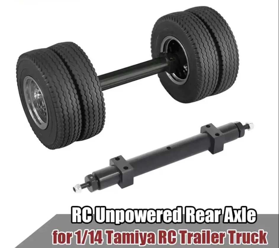 

Металлическая задняя ось без привода 120 мм 140 мм для 1/14 Tamiya RC прицеп грузовика DIY модификация обновление детали