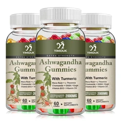 Ashwagandha Gummies Relieve Stress Enhances Immunity Help Sleep Man & Woman Hormones Endocrine Regulatio