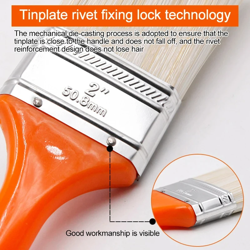 Home Improvement Special Wall Paint Brush Home Decorative Oil Painting Brush Tools ABS Handle PET Soft Bristles Cleaning Brush