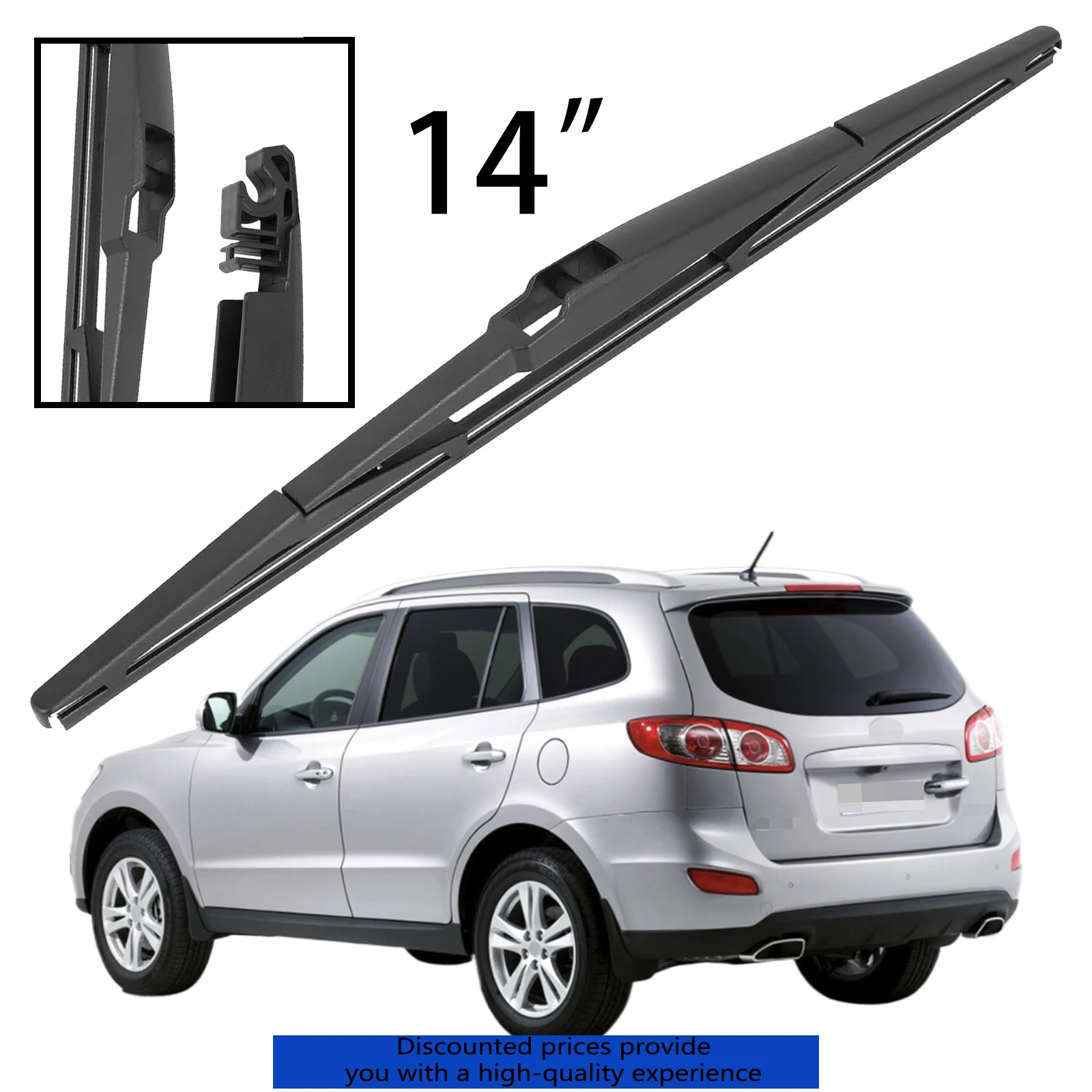 

For Hyundai Santa Fe CM 2007-2012 Car Accessories 14" Rear Windshield Windscreen Washer Wiper Blade