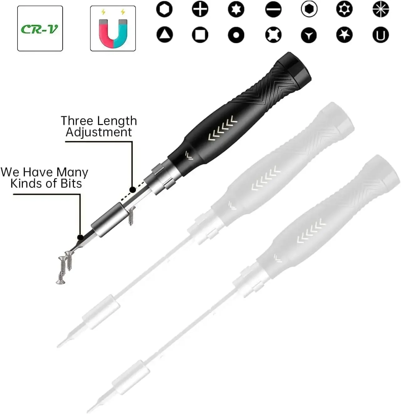 JM-8183 145 In 1 Precision Screwdriver Set Hex Phillips Magnetic CR-V Bits For iPhone PC Professional Repair Hand Tools