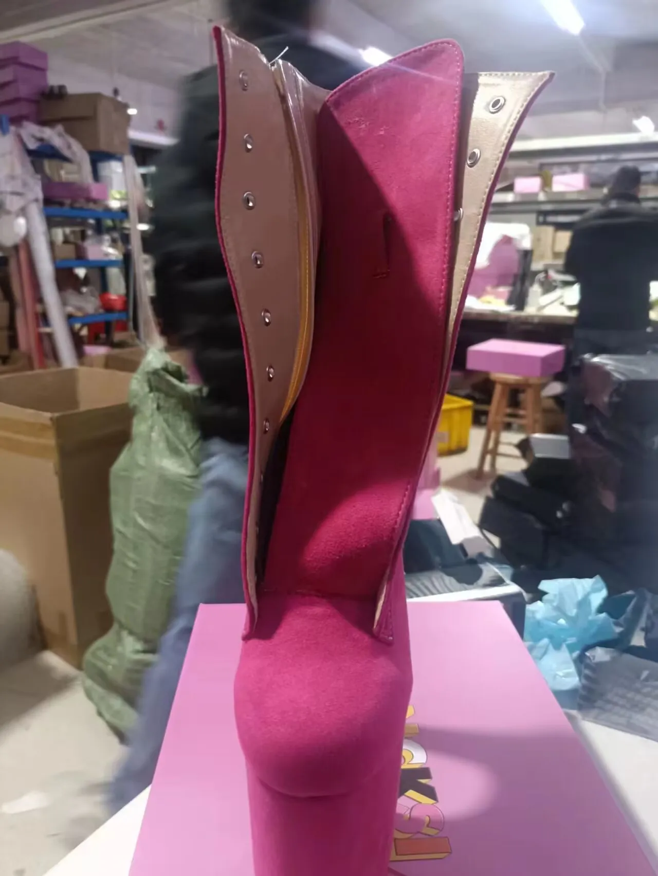 Kustom 23cm stiletto tumit dalam berbagai warna, 9 "tiang menari seksi klub malam model menggunakan pesta pergelangan kaki sepatu dansa