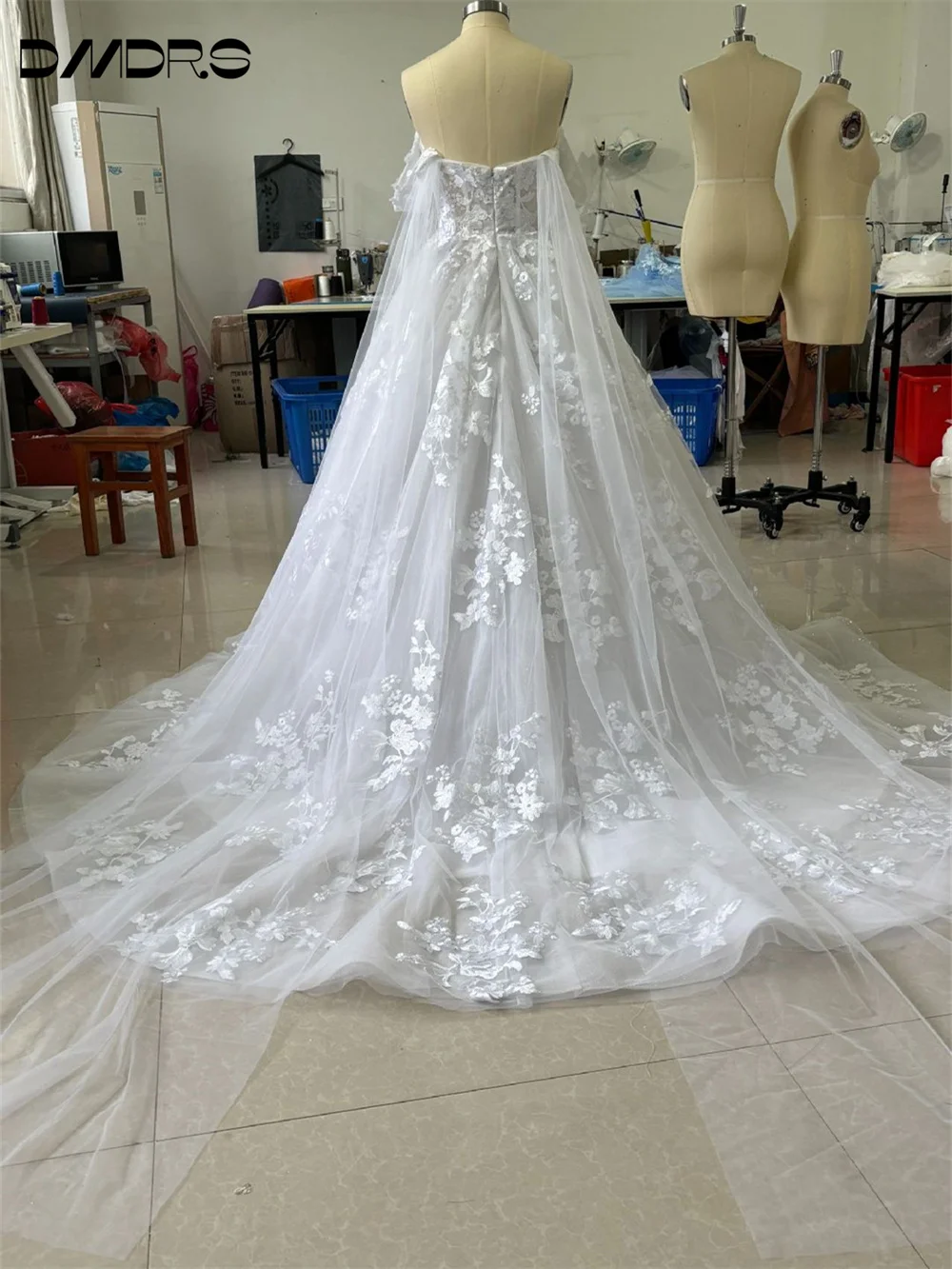 Encantador vestido De Novia con hombros descubiertos, vestido De Novia romántico con Apliques De encaje, vestido De Novia elegante De tul, Vestidos De Novia