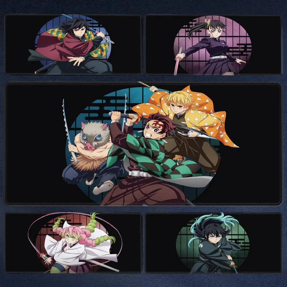 

Janpanese Anime Demon Slayer Large Mouse Pad - XXL Infinity Castle Design, Thick Non-Slip Gaming Mat for Keyboard & PC