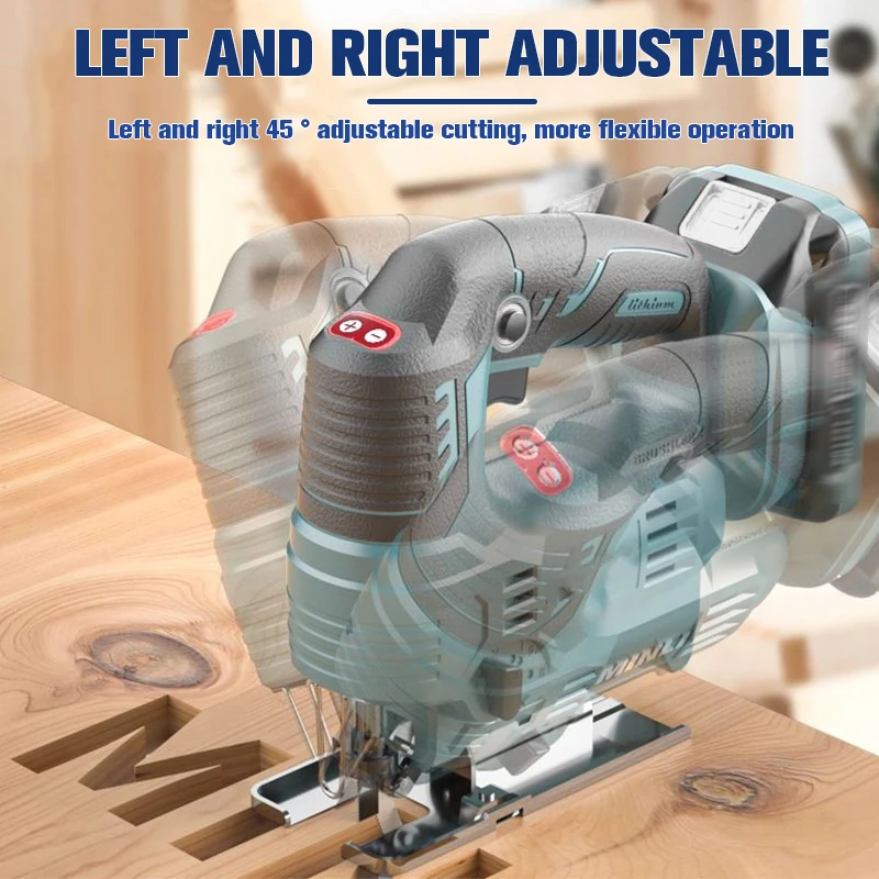 Brushless Electric Jig Saw 65mm 2900RPM Cordless Jigsaw 3 Variable Speed Multifunctional Electric Tool For Makita 18V Battery