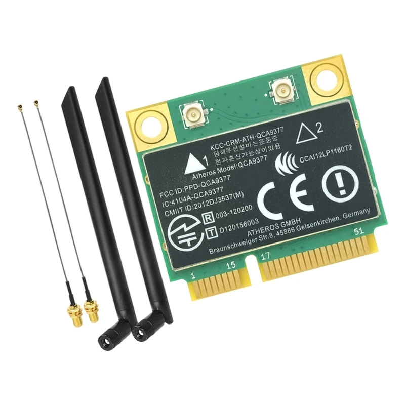 Беспроводная сетевая карта 600 Мбит/с 2,4 ГГц + 5 ГГц 600 Мбит/с BT4.2 Mini PCIe WIFI-карта, подходящая для различных устройств