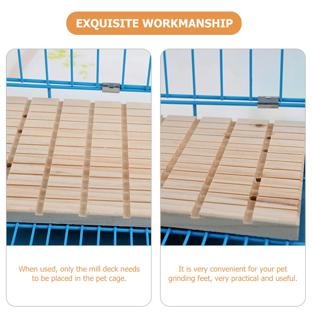 لوحة طحن خشبية لوحة خدش أرنب خشب طبيعي ملحقات الحيوانات الأليفة لوح طحن الحيوانات الأليفة الصغيرة خدش منزلي #3