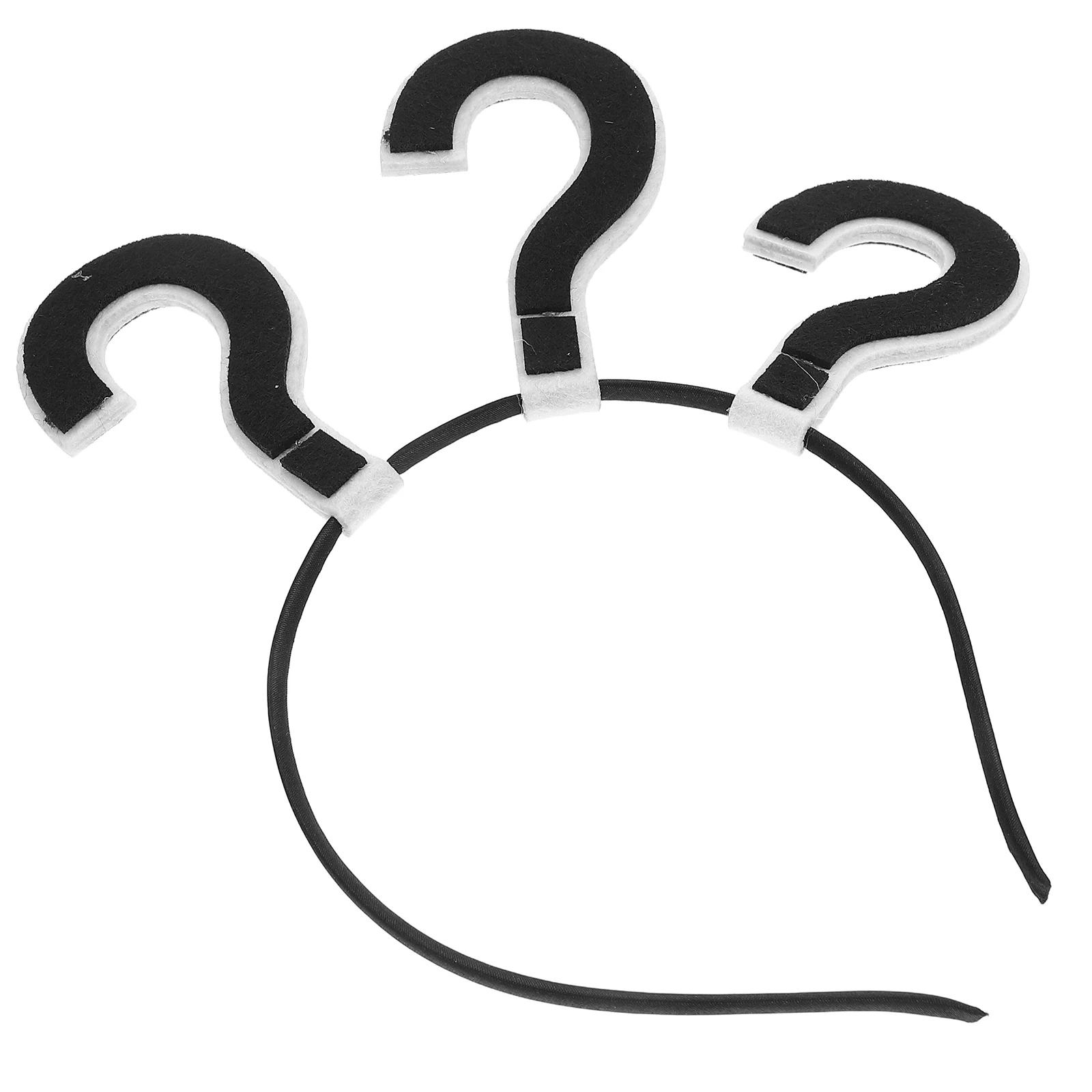 

Question Mark Shaped Headband Black Funny Hair Hoop For Adults Women Hair Accessories Creative Headwear Party Carnival