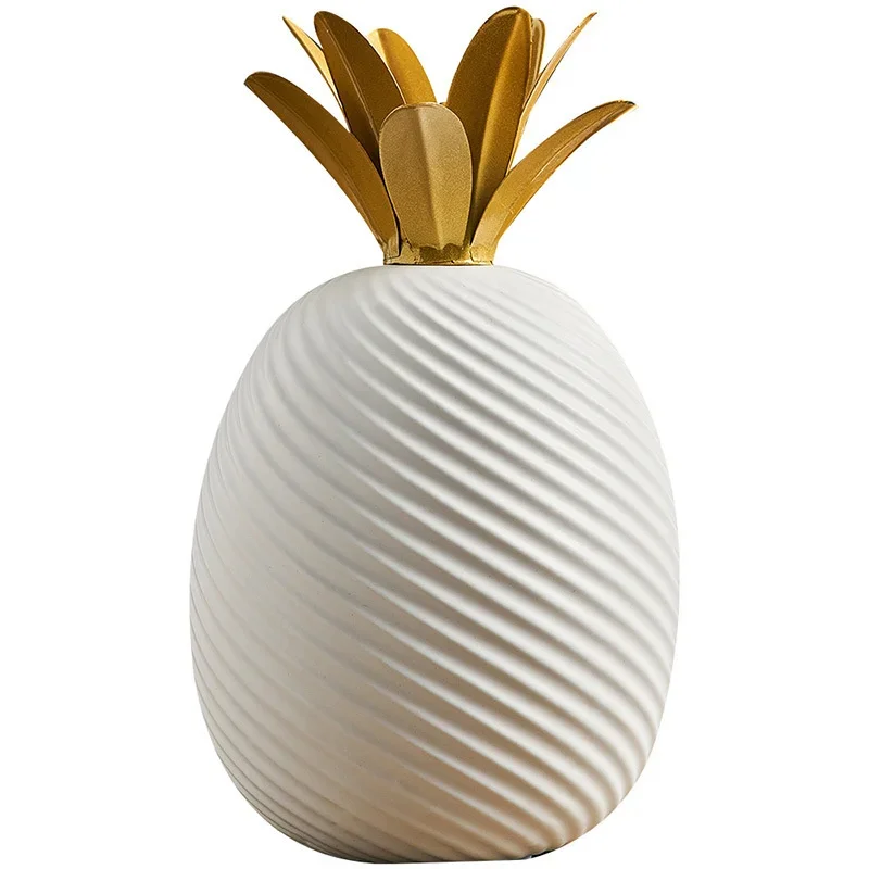 Light Luxury Creative Pineapple Ceramic Nordic Home Decor Living Room Coffee Table Desk Accessories Porch Desktop Decor For Room