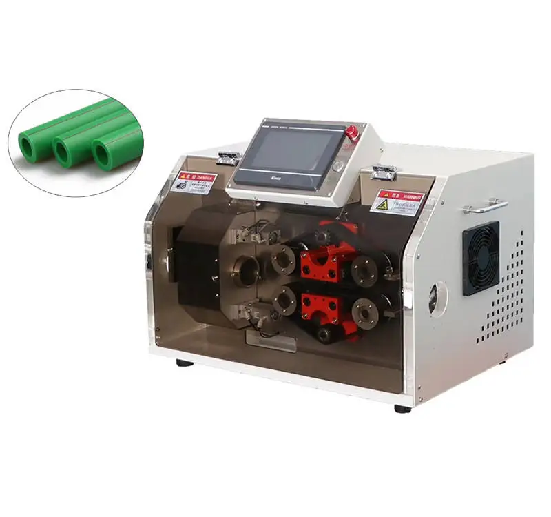 Automatic Rotary Cutting Rigid Hard PVC PP ABS PE Flexible Corrugated Pipe Tube Cutting Machine Without Burr