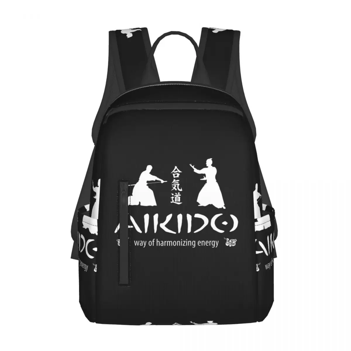 

Aikido Practitioner Backpack Daypack Large Capacity Kids BookBag School Bag Shoulder Bags for Men Women