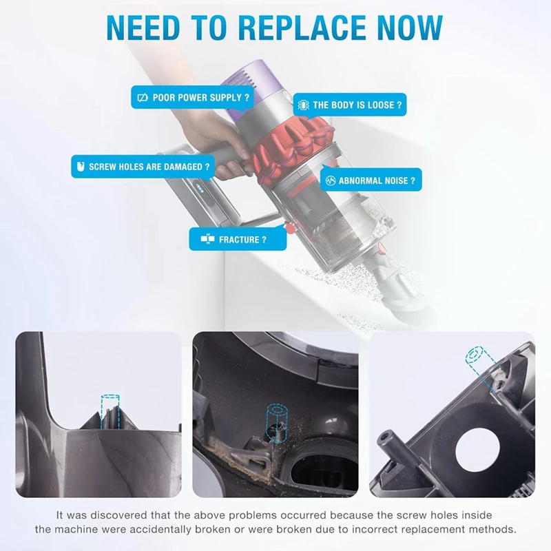 B88B-Main Body Assembly Housing Replacement For Dyson V10 SV12 Vacuum Cleaner Main Body Service Assembly Casing