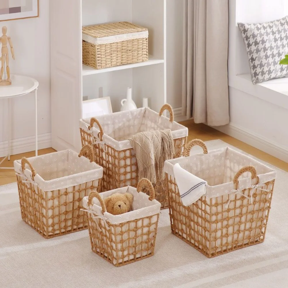 

Bamboo basket dirty clothes storage bsket household toys storage baskedirty clothes baset large laundry bsket snacks storag