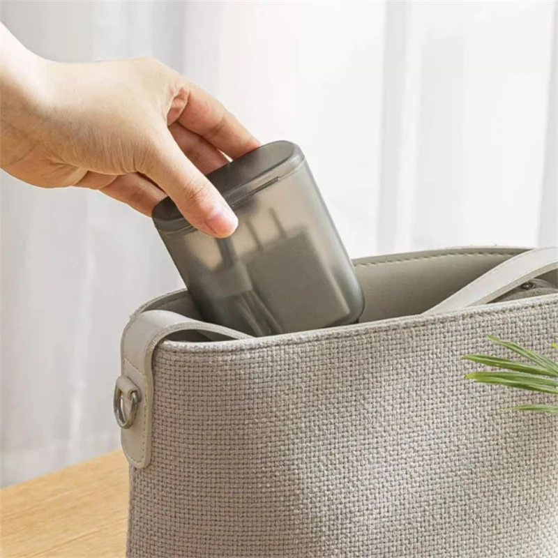 Desktop Data Cable Storage Box Dustproof With Cover Mobile Phone Charger Box Transparent Cable Wire Container Box In Office Home