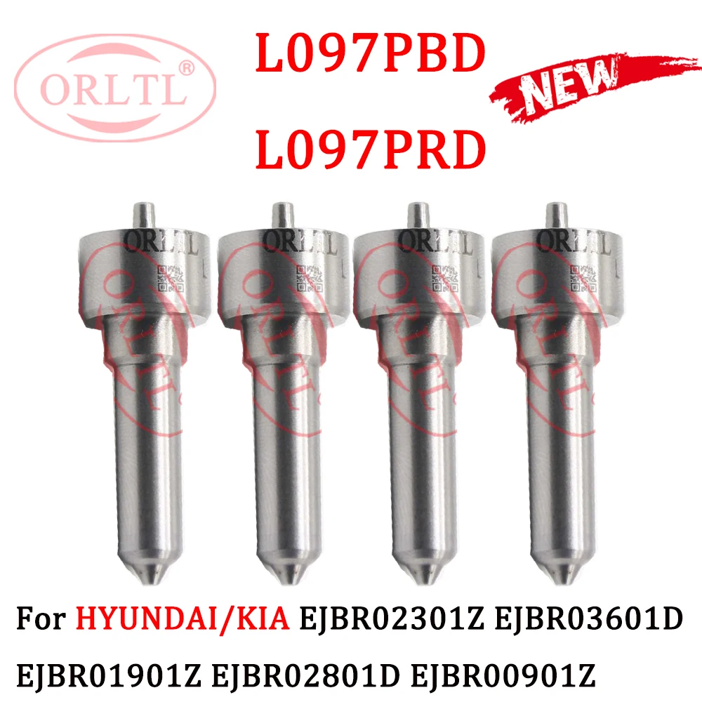 4 pieces L 097 PBD Diesel Injector Nozzle L097PBD L097PRD for EJBR03601D EJBR01901Z EJBR02301Z 33800-4X500 EJBR02801D