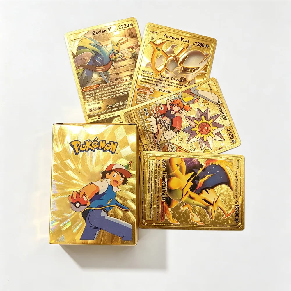 Board Game Zoo - 55-165 pcs Pokemon Gold Black Vmax
