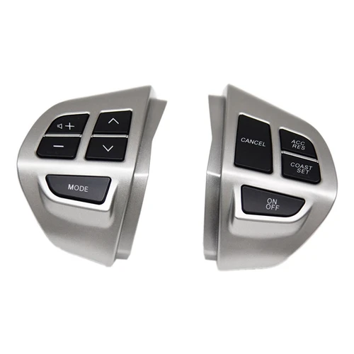 Imagen 2 del producto Interruptor de Control de Audio para volante de coche, accesorio cromado para MITSUBISHI LANCER OUTLANDER ASX 2007, 2008, 2009, 2010, 2011