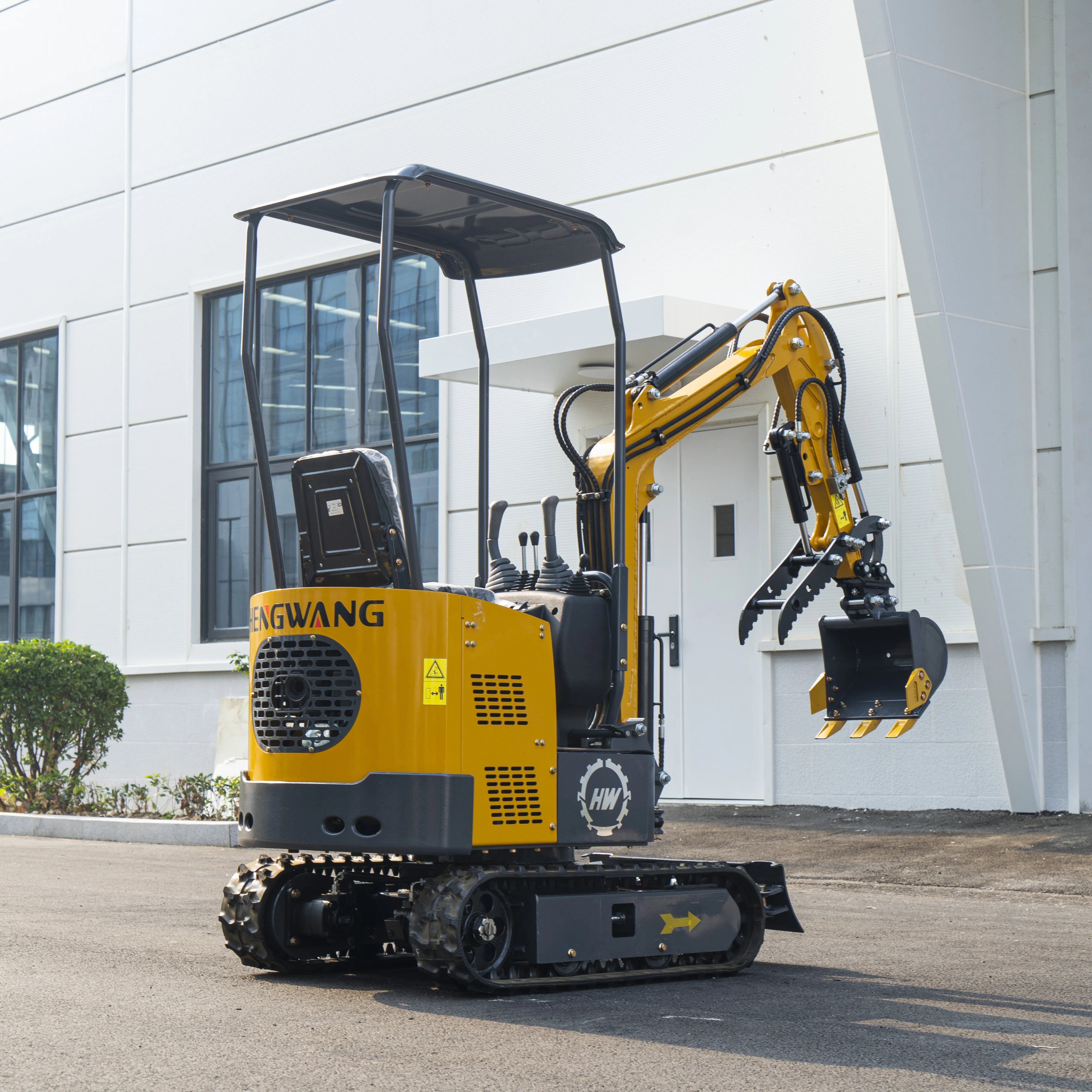 รถขุดไฮดรอลิกแบบตีนตะขาบ HW-15 ขนาด 1.5 ตัน เครื่องยนต์ดีเซล รถขุดขนาดเล็ก รถแทรกเตอร์ขุดขนาดเล็กจากจีน รถขุดขนาดเล็กสำหรับงานก่อสร้าง อุปกรณ์ก่อสร้างแบบกำหนดเอง