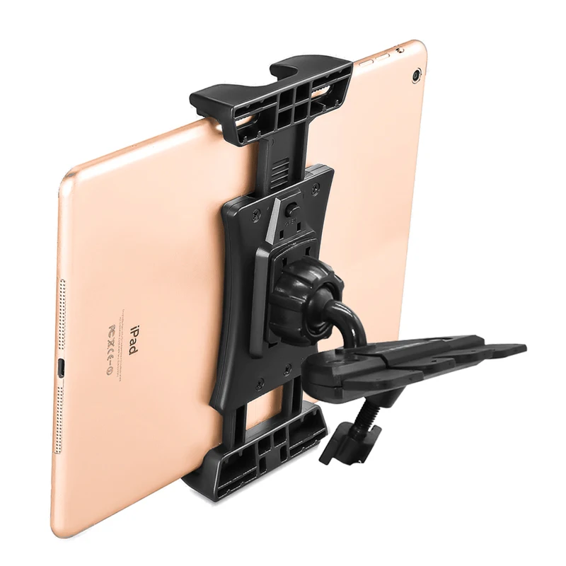 Verstelbare Auto Cd Slot Tablet Stand Telefoon Houder Voor Ipad Pro 12.9 Air Mini Iphone 13 12 Pro Max Samsung Huawei 4-13 Inch Pad Pc