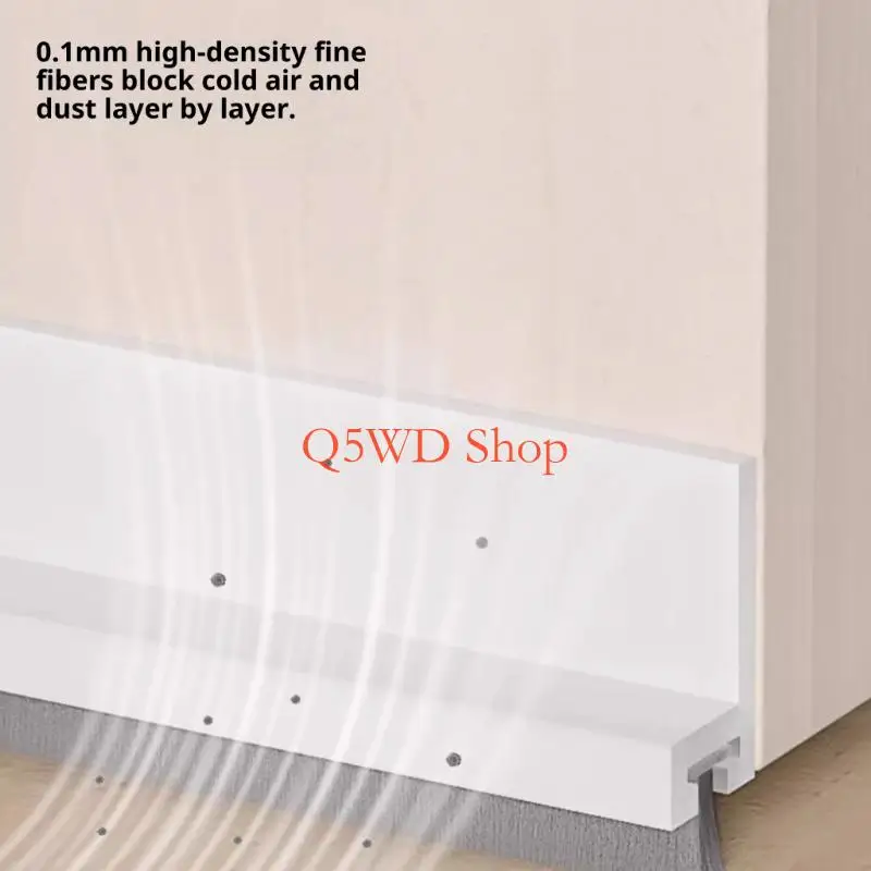 Q5WD Simple Tool Easy Installation Bottom Seal Quick Setups TPE Seal Strips for Door