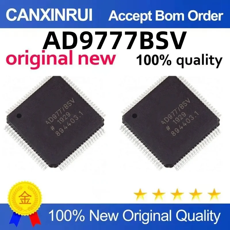 

AD9777BSV Digital-to-Analog Converter QFP-80 Integrated IC Quality Assurance Integrated Circuit Chip