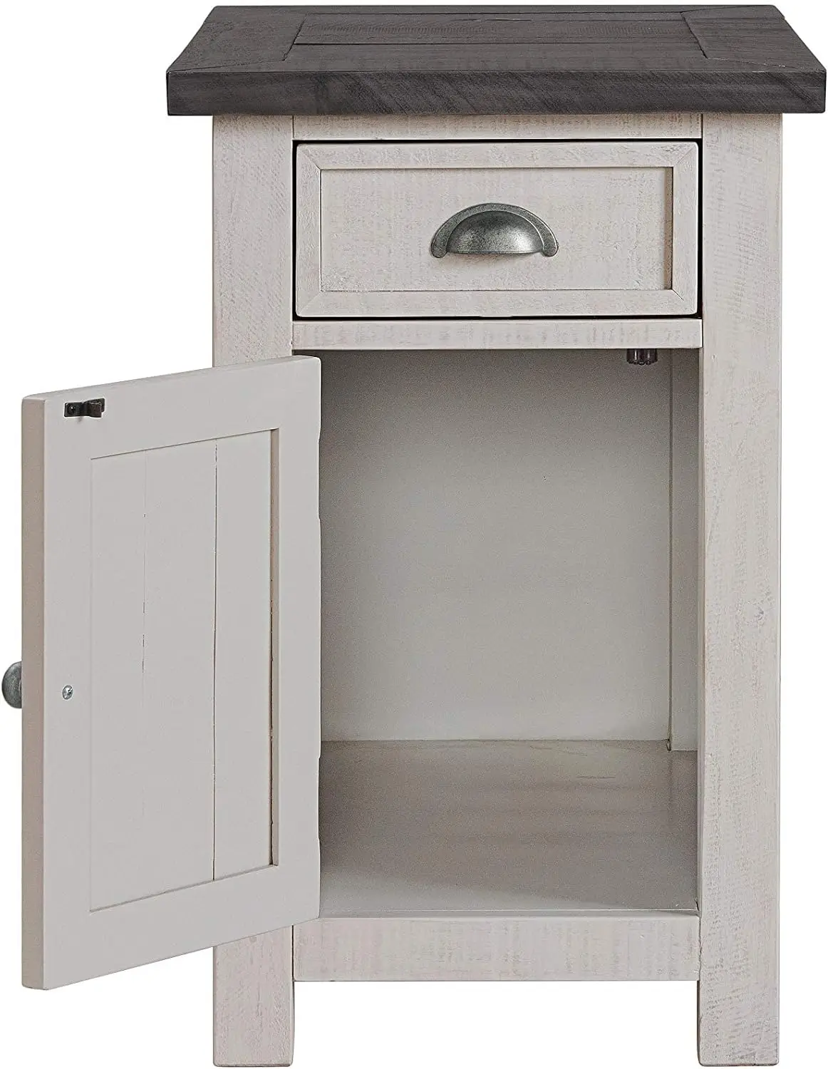 Martin Svensson Home Montery Chair Table, branco com top cinza