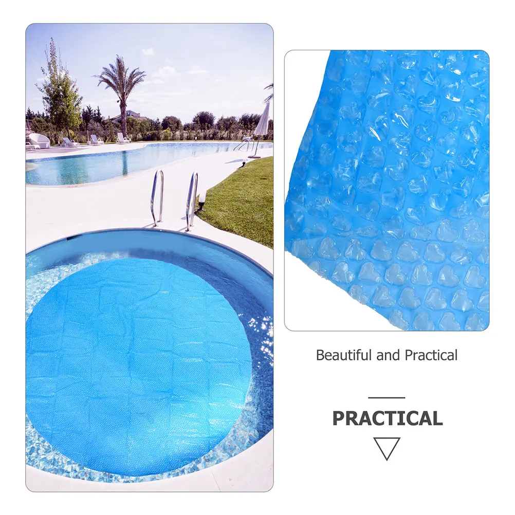 

Dia 300cm Swimming Pool Cover Round Water Evaporation Dustproof Outdoor Pool Tub Blanket Bubble Film Pool Accessories