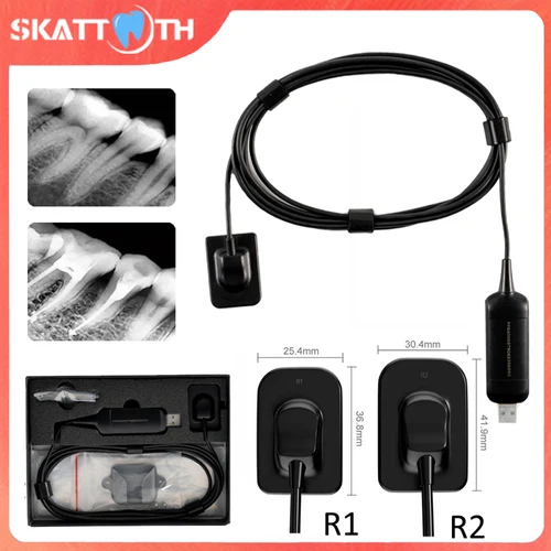 Dentalsensor Röntgenradiovisiograph HD Bild Intraorales digitales System RX-Sensor Tragbarer Röntgensensor USB 2.0 Dentalinstrument