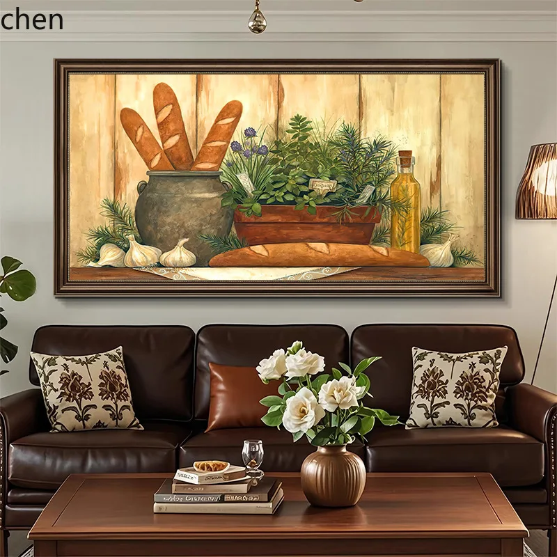 Ht decorative painting - classical floral art for, dining room, entryway, and background wall- spring blossom oil painting mural