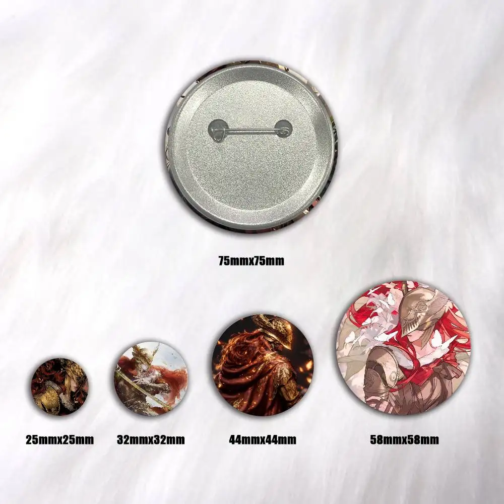 Anime Game Characters M-Malenia Badge Tinplate DIY Backpack Clothing Accessories Jewelry Pins