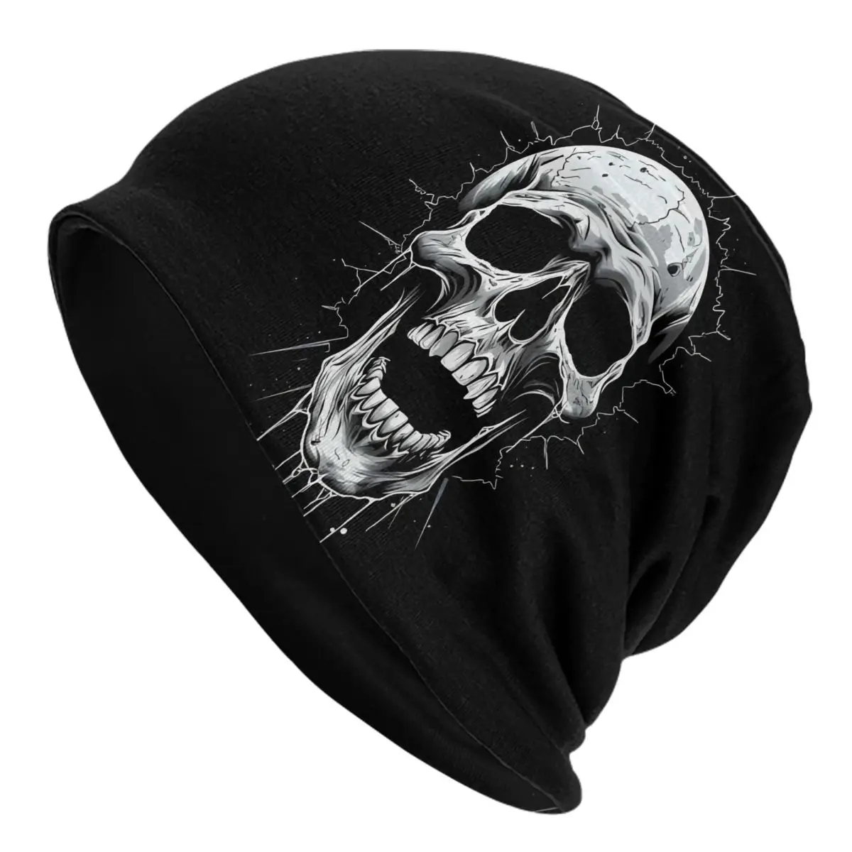 

Scream Thin Skullies Beanies Fashion Caps For Men Skull Ski Caps Bonnet Hats