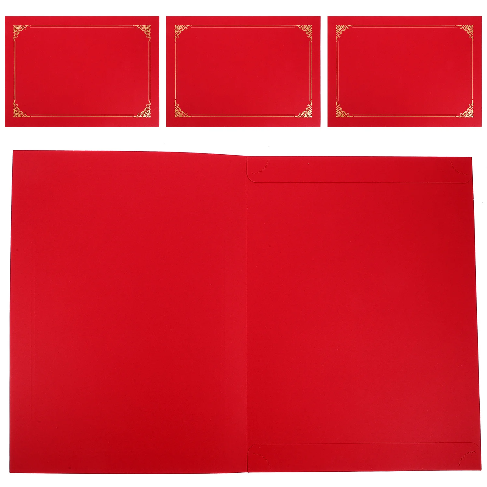 4 шт., обложка для сертификата, бумажный держатель для документов, элегантный дизайн для защиты выпускных церемоний ограждений