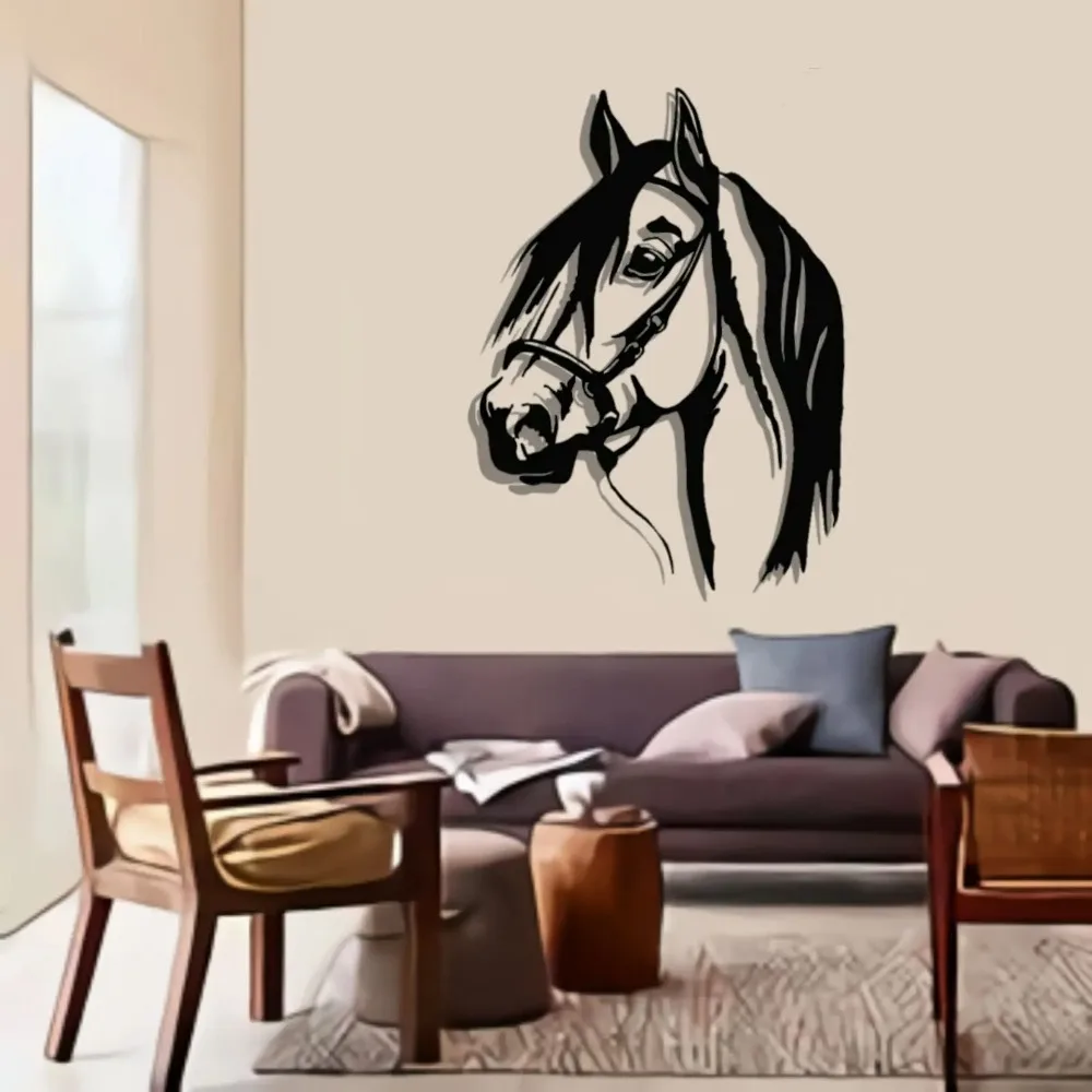 Horse Head Metal Wall Decor, Animal Decors, Metal Wall Art,Home Office Decor New Living Room/Home Decoration