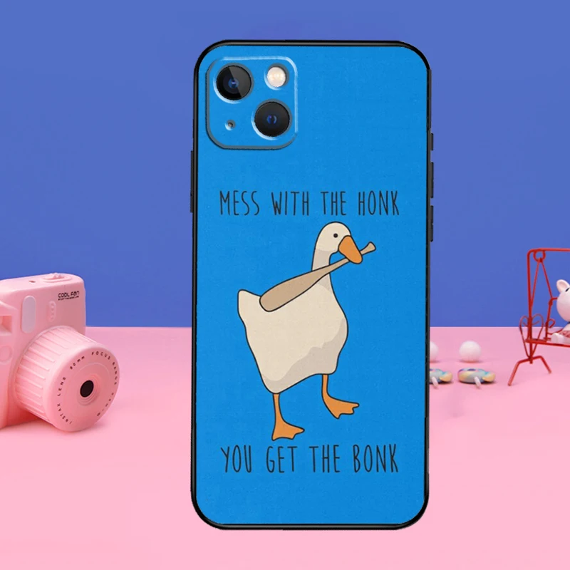 Honk Honk Goose For iPhone 14 12 13 Pro X XS XR 7 8 Plus 11 Pro Max SE2 Funda Coque Capa Full Cover