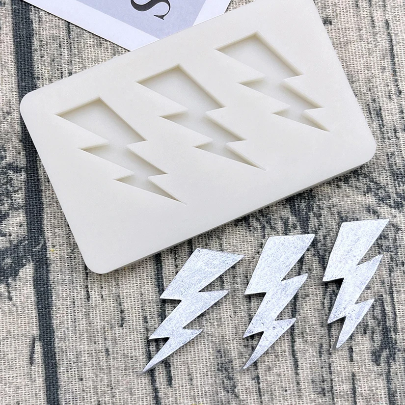 Lightning Bolt Silicone Sugarcraft Mold Resin Tools Cupcake Baking Mould Fondant Cake Decorating Tools