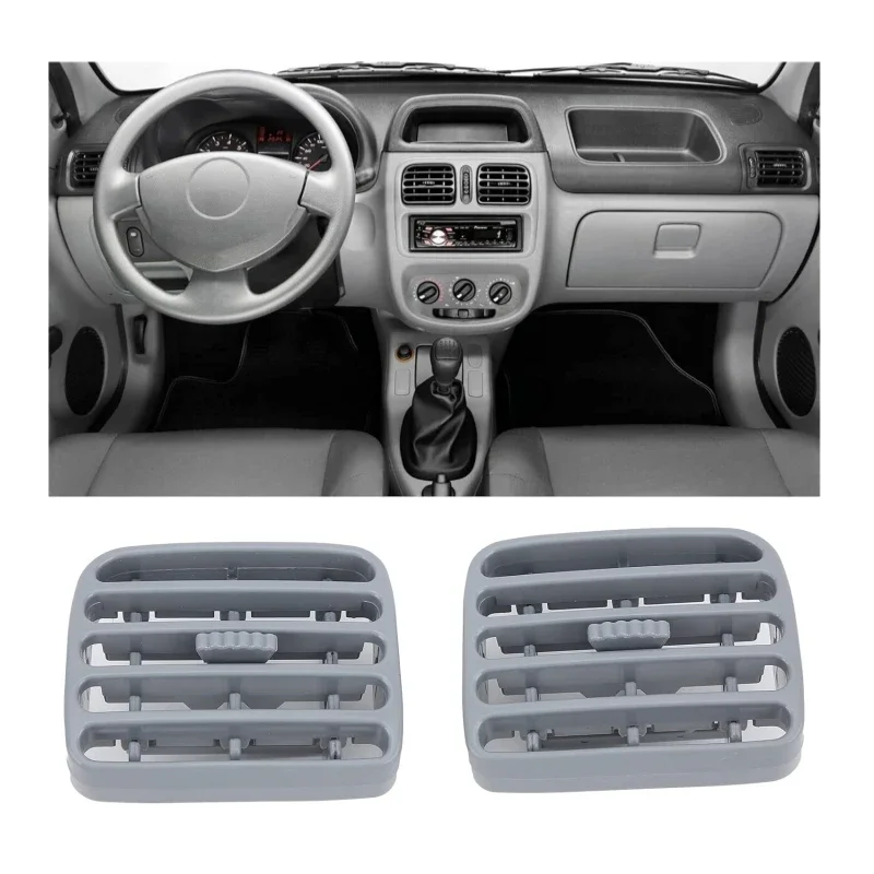

Для Renault Clio II 1998-2001, Thalia I 2001-2006: Воздуховод центральной консоли салона автомобиля, вентиляционное отверстие отопителя 7702258279, 7702258375