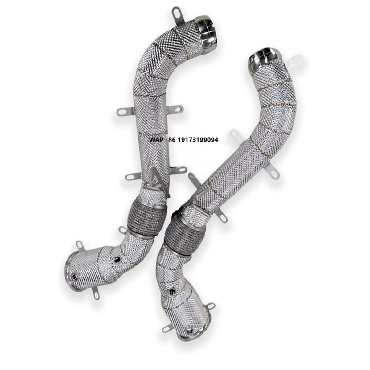 

Stainless Performance Header for McLaren 570 570S 2015-2018 3.8T Exhaust Pipes Downpipe Catalytic Converter with Heat Shield