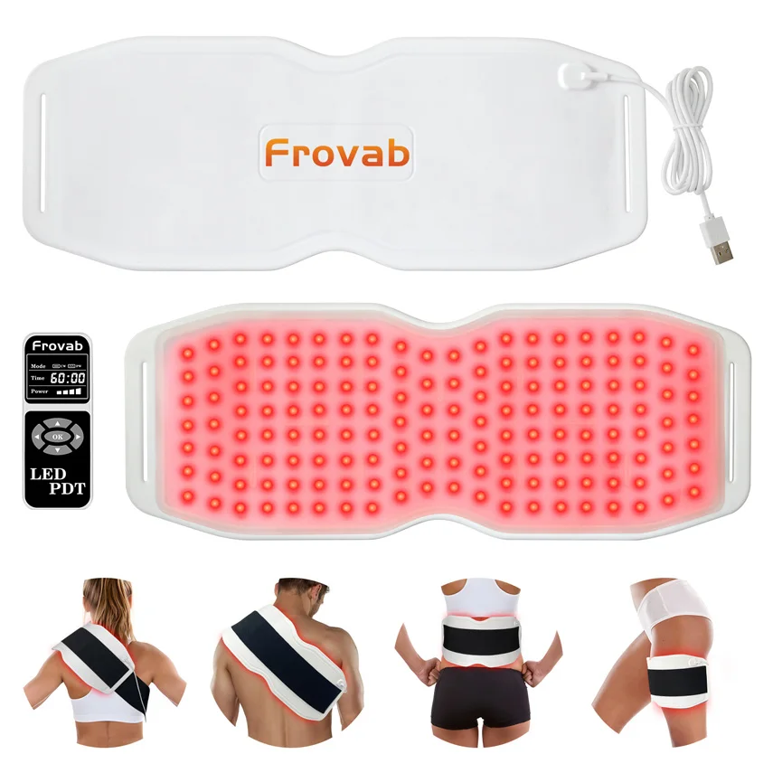 

Portable 660nm 850nm 940nm Led Red Infrared Light Therapy Phototherapy Heating Pad for Neck Shoulder Back Arthritis Pain Relief